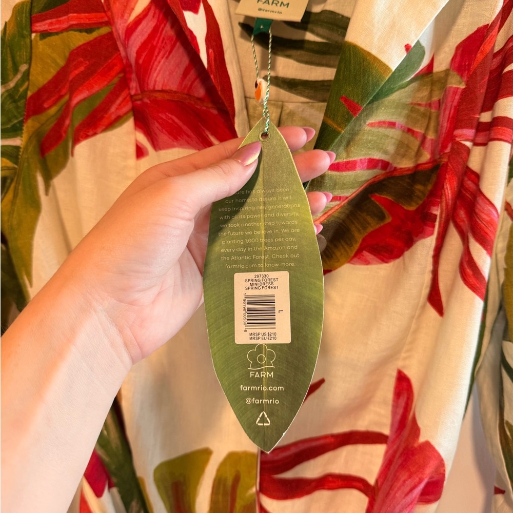 Farm Rio Spring Forest Mini Dress - Picture 7 of 11